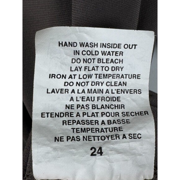 Sympli Womens Tunic Top Size 10 Brown V Neck Stretch Travel Made in Canada - Picture 12 of 12